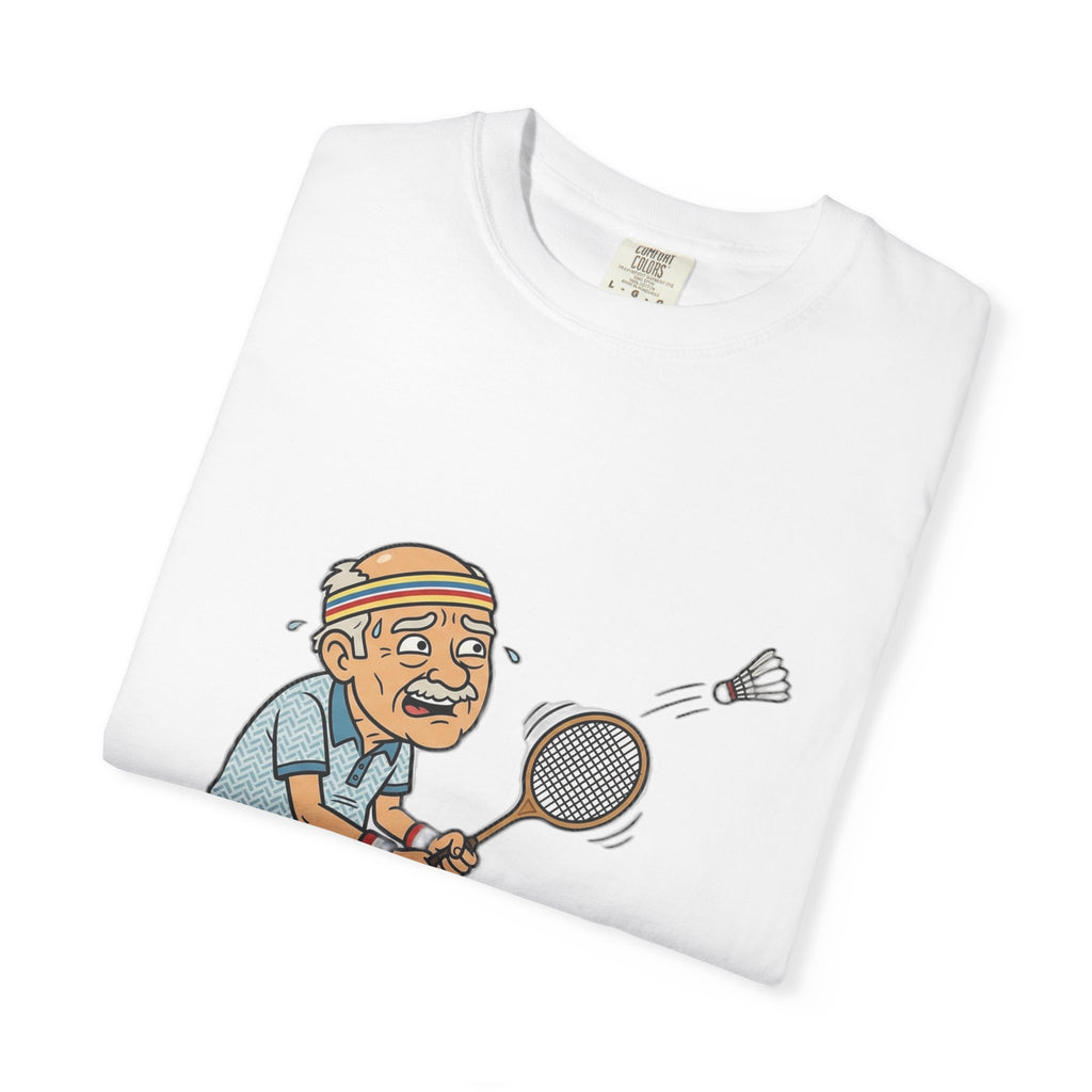 Vintage Badminton Grandpa T-Shirt — Funny Elderly Sports Tee
