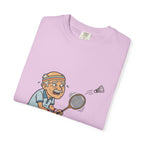 Vintage Badminton Grandpa T-Shirt — Funny Elderly Sports Tee