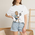 Vintage Badminton Grandpa T-Shirt — Funny Elderly Sports Tee