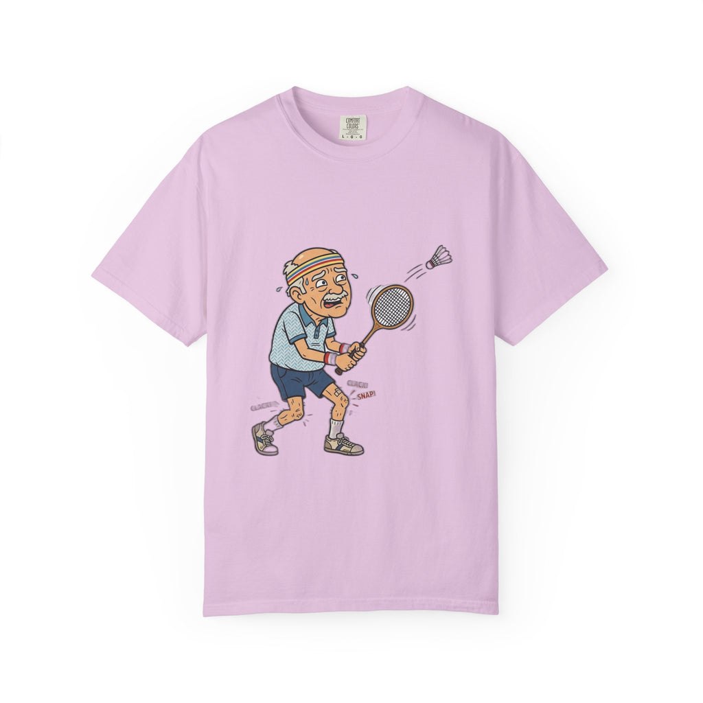 Vintage Badminton Grandpa T-Shirt — Funny Elderly Sports Tee