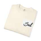Bad Script Chest T-Shirt – Casual Vintage Script Graphic Tee