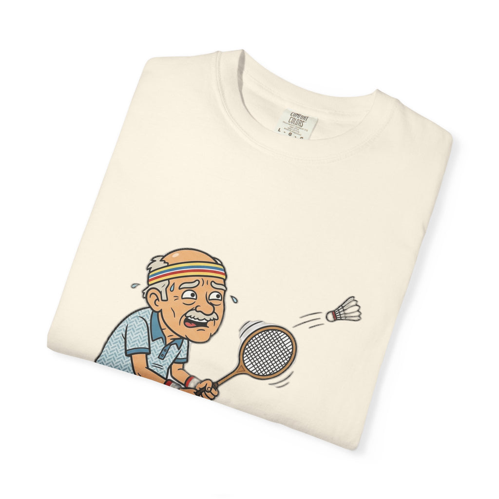 Vintage Badminton Grandpa T-Shirt — Funny Elderly Sports Tee