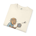 Vintage Badminton Grandpa T-Shirt — Funny Elderly Sports Tee