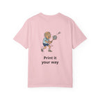 Bad Script Chest T-Shirt – Casual Vintage Script Graphic Tee