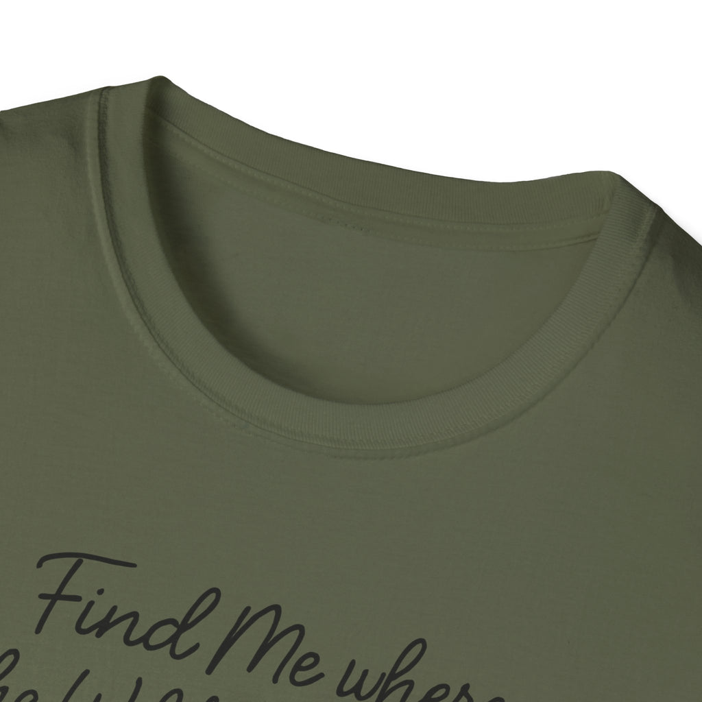 Cursive Chalkboard Writing T-Shirt