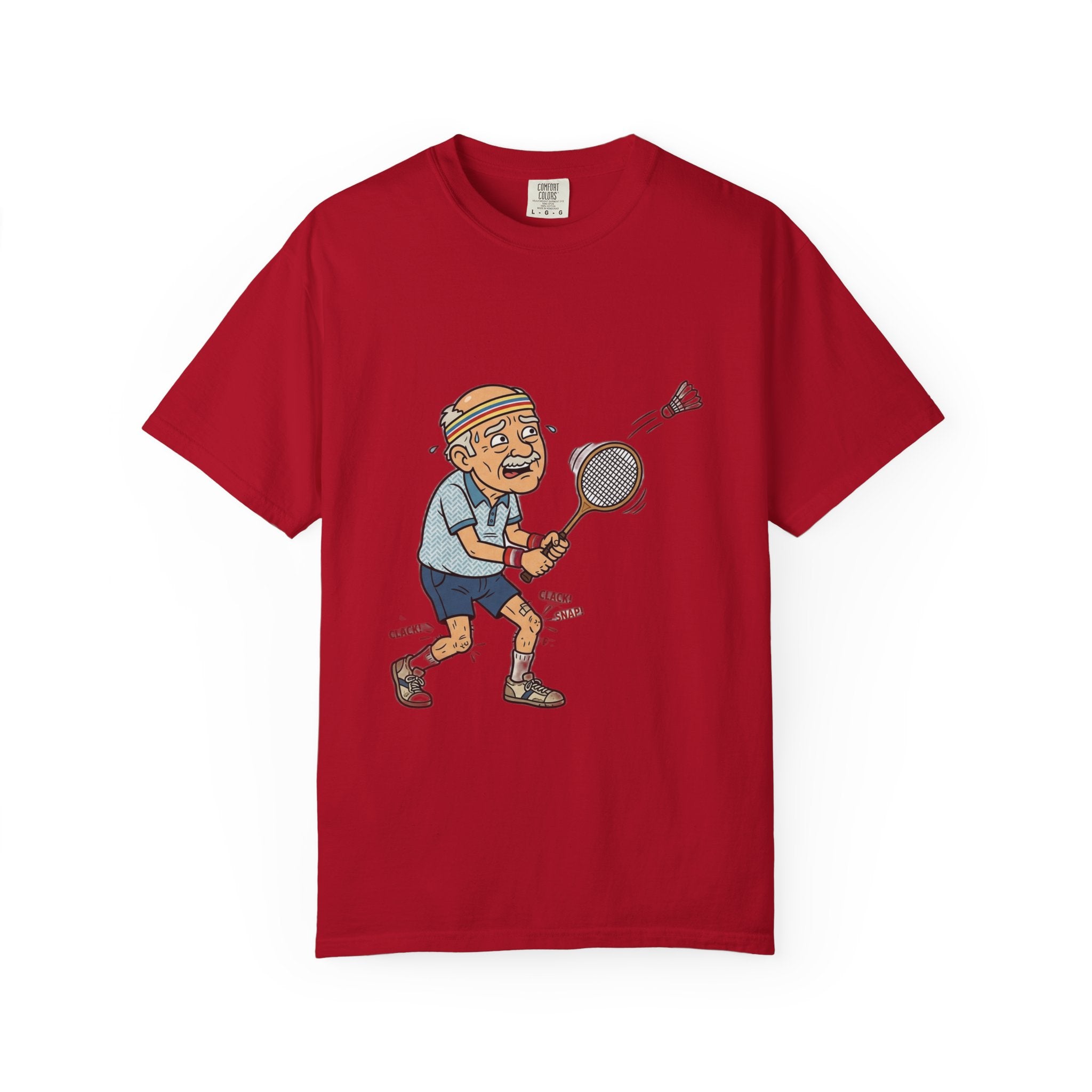 Vintage Badminton Grandpa T-Shirt — Funny Elderly Sports Tee