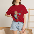 Vintage Badminton Grandpa T-Shirt — Funny Elderly Sports Tee