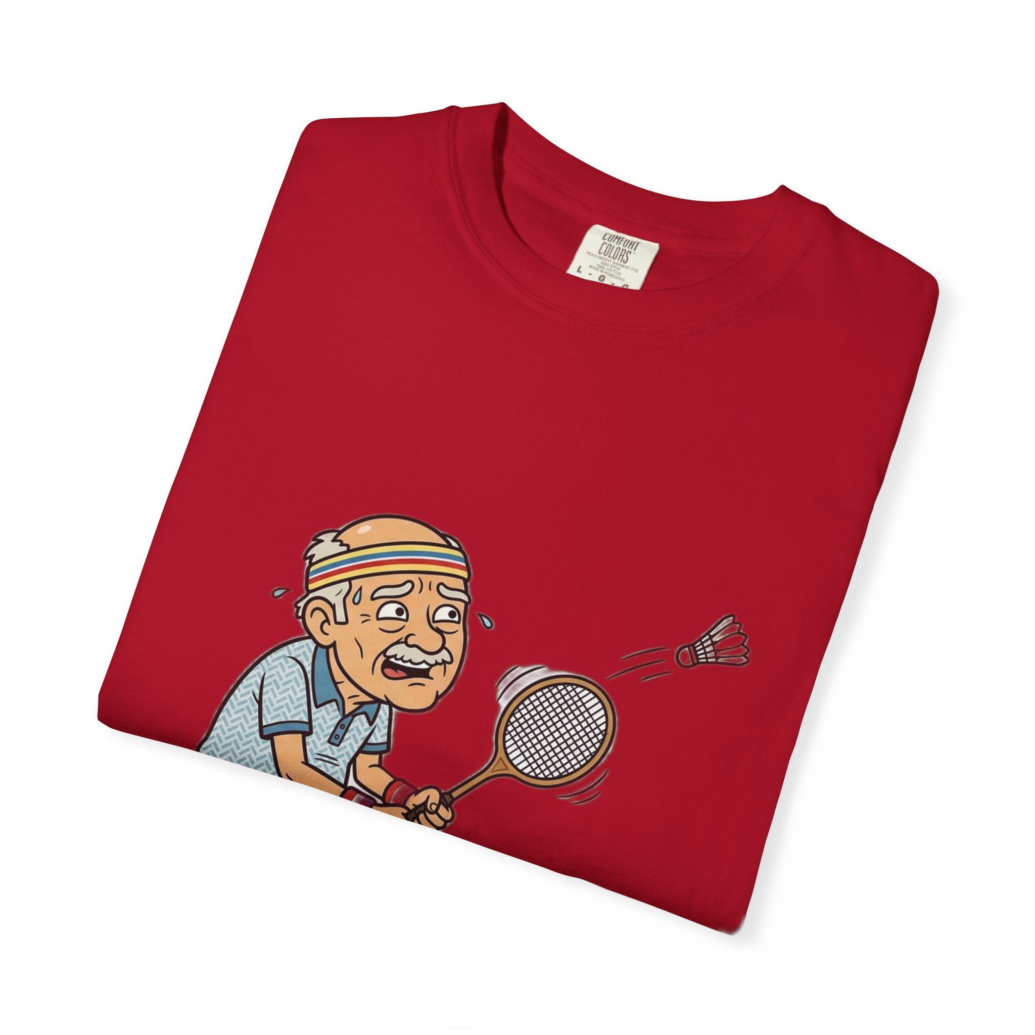 Vintage Badminton Grandpa T-Shirt — Funny Elderly Sports Tee