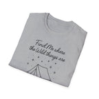 Cursive Chalkboard Writing T-Shirt
