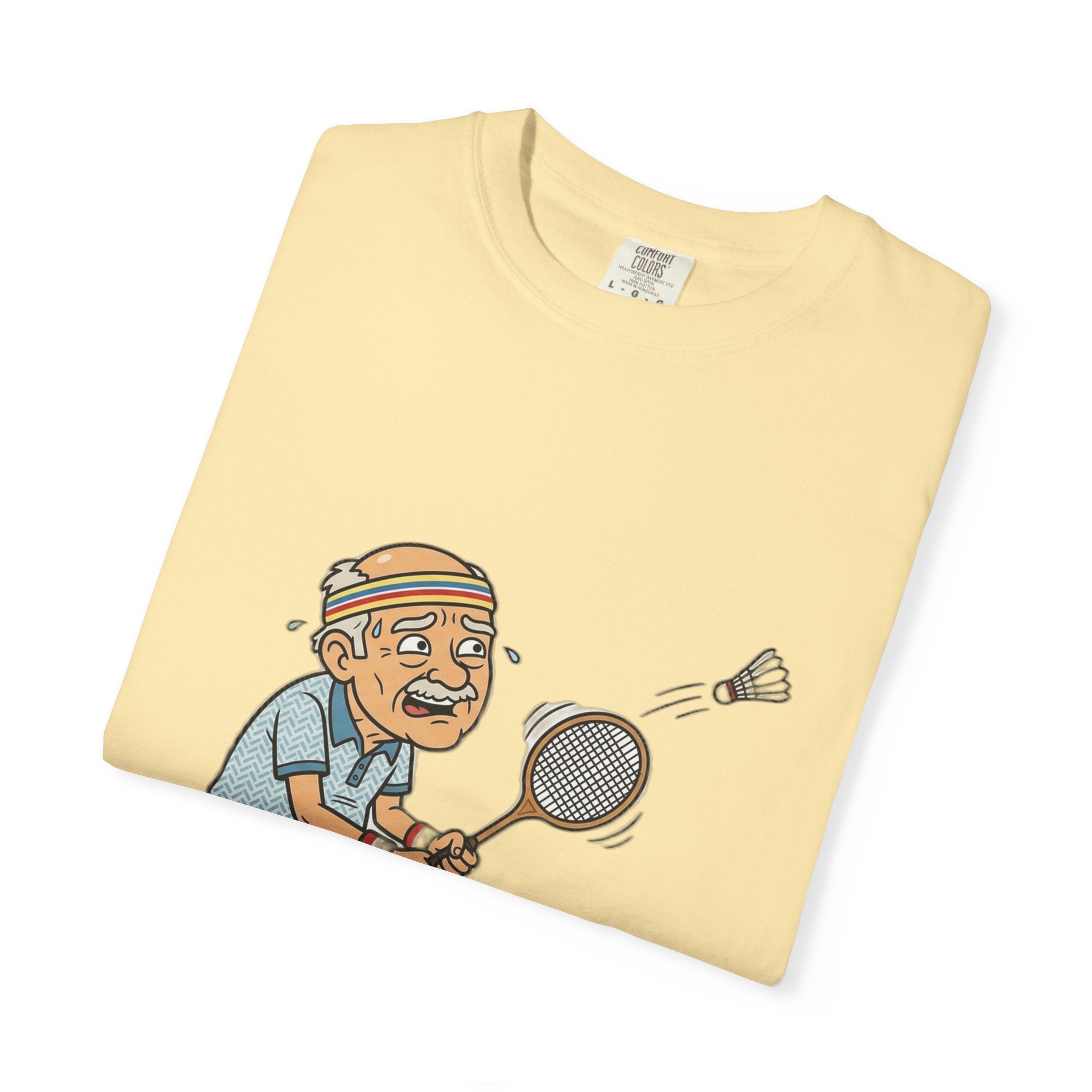 Vintage Badminton Grandpa T-Shirt — Funny Elderly Sports Tee