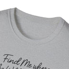 Cursive Chalkboard Writing T-Shirt